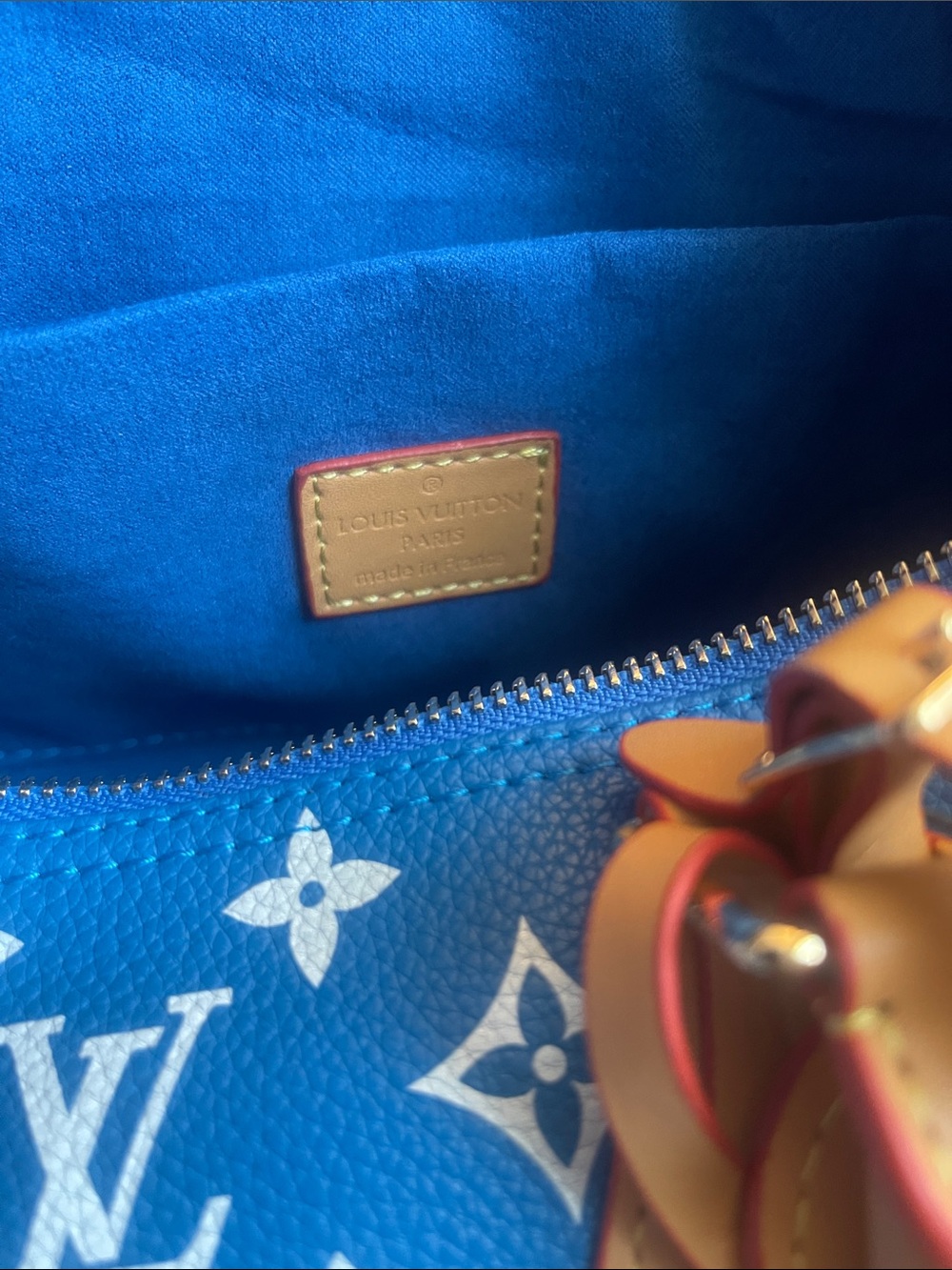 30CM Blue/White Speedy W/ Matching Coin Pouch & Twilly 💙🤍 - Picture 5 of 10